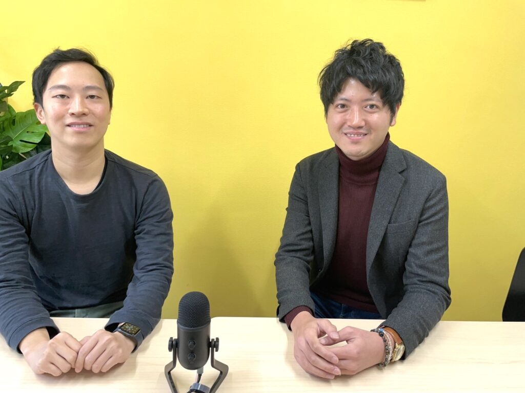 インタビュアーと大谷さん